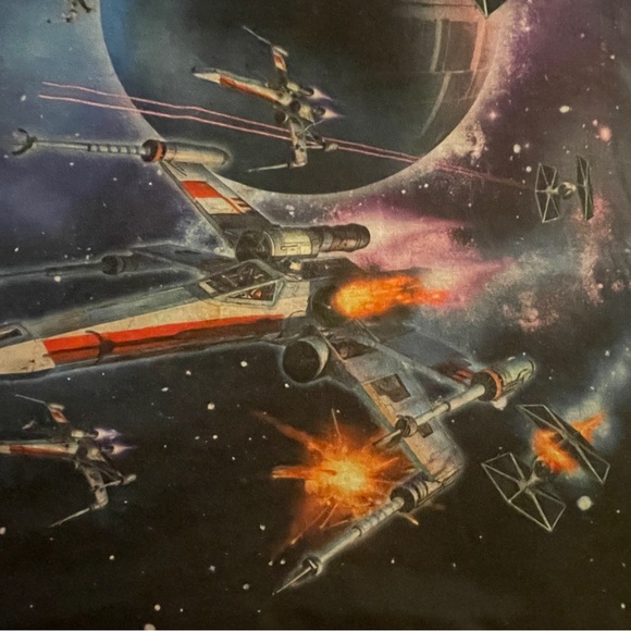 STAR WARS ~ Fifth Sun~ X Wing Tie Fighter  Death Star ~ T-shirt Adult Med - Picture 5 of 6